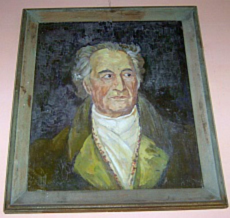 Ein Portrt von Johann Wolfgang von Goethe, das ...