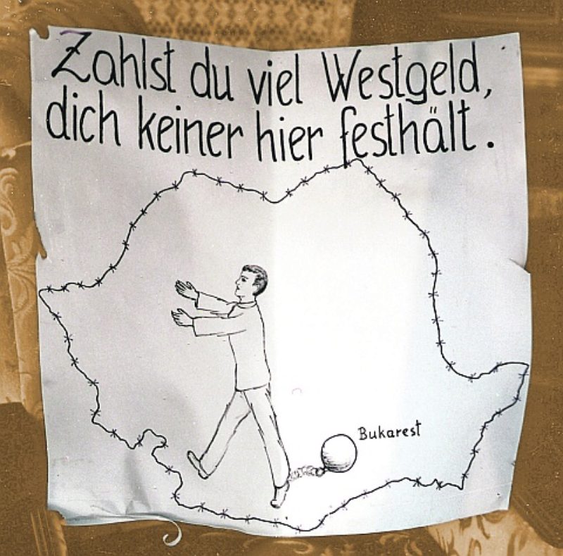 Plakat von der Protestkundgebung der Siebenbrger ...