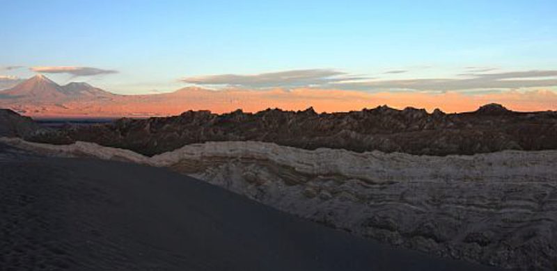 Blick von der Valle de Luna in der Atacama-Wste ...