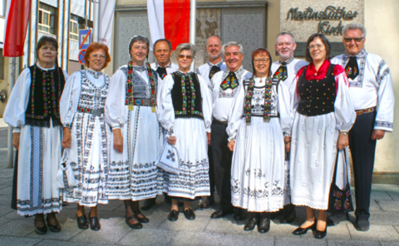 Gruppenbild der siebenbrgisch-schsischen ...
