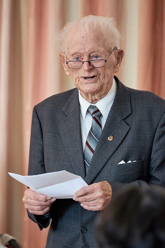 Dr. Fritz Frank begrte bei seiner 95. ...