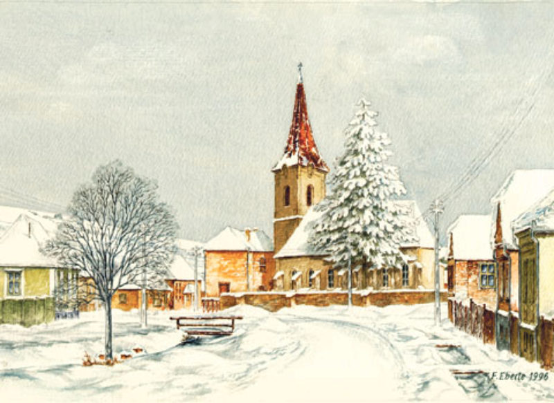 Friedrich Eberle, Reudorf im Winter, 1996. Das ...