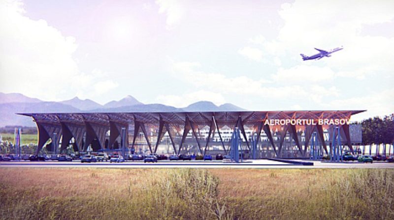 Entwurf des Kronstdter Flughafens: modern, aber ...