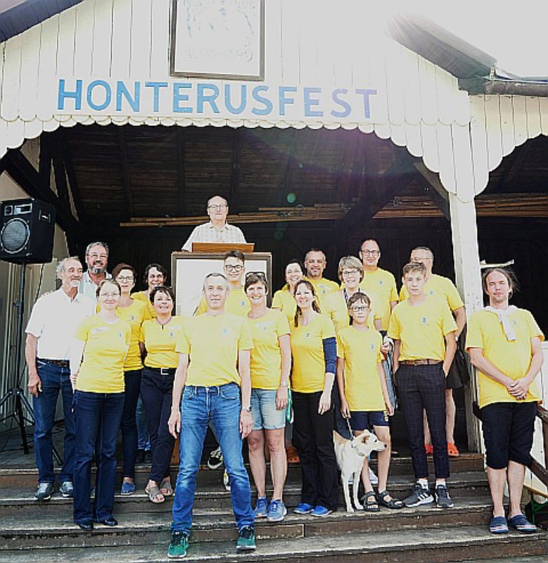 Das Orga-Team des Honterusfestes in Pfaffenhofen, ...