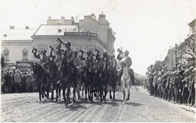 Rumnische Truppen in Klausenburg, 1918 ...
