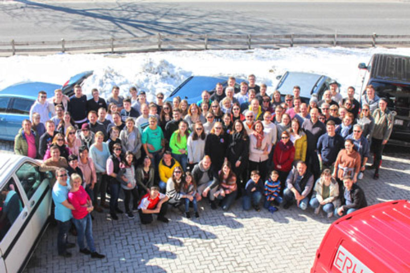 Teilnehmer der Skifreizeit 2019. Foto: Fabian ...