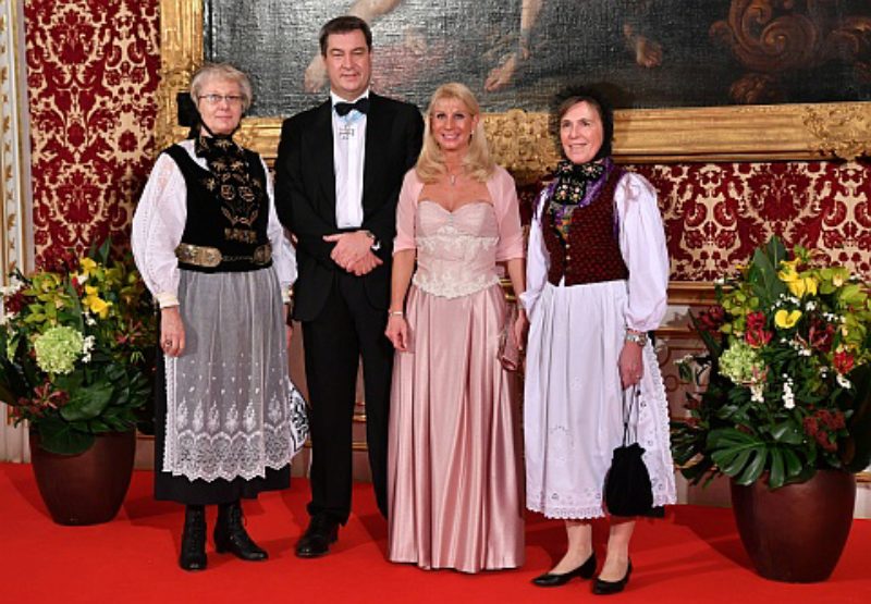 Ministerprsident Dr. Markus Sder und seine Frau ...