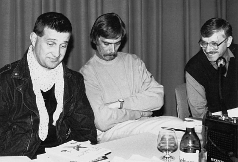 Mircea Dinescu mit Werner Sllner und Gerhardt ...