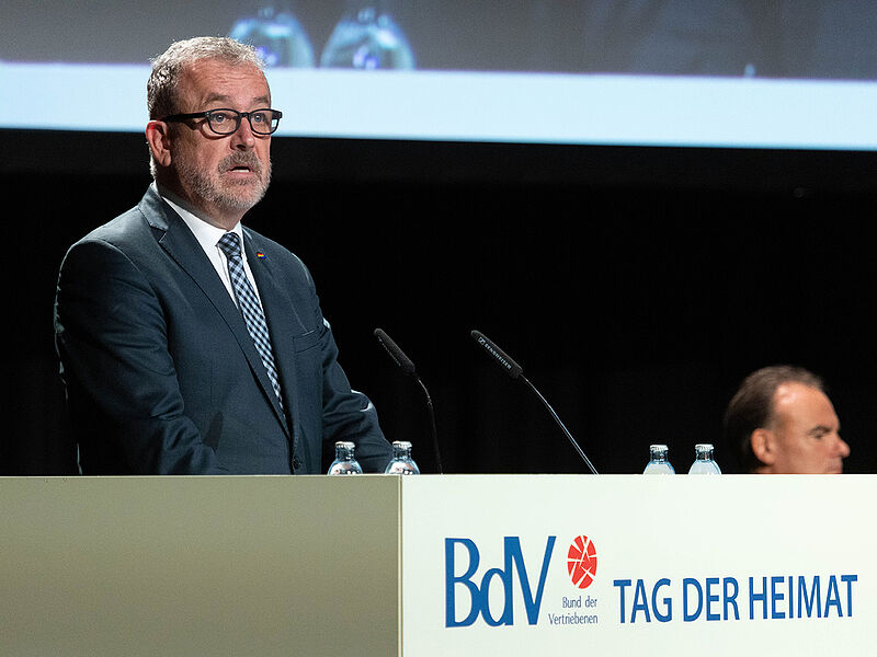 BdV-Prsident Dr. Bernd Fabritius MdB spricht ...