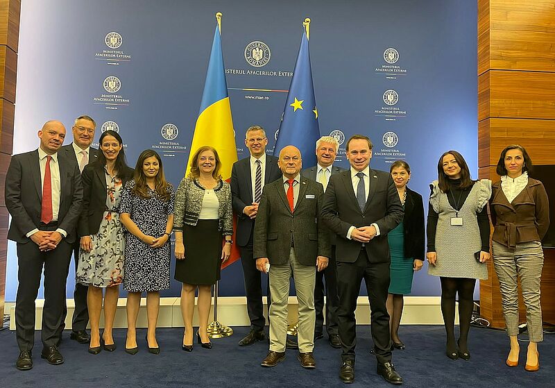 Treffen im rumnischen Auenministerium in ...