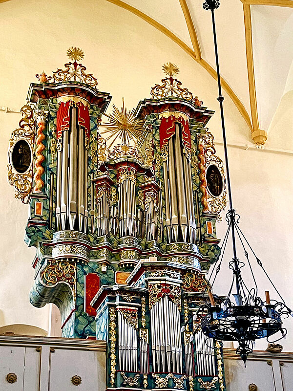 Groauer Barock-Orgel nach der Restauration 2021 ...
