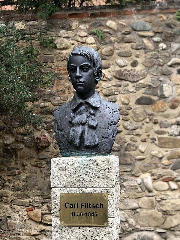 Bronzebste von Carl Filtsch in Mhlbach, ...
