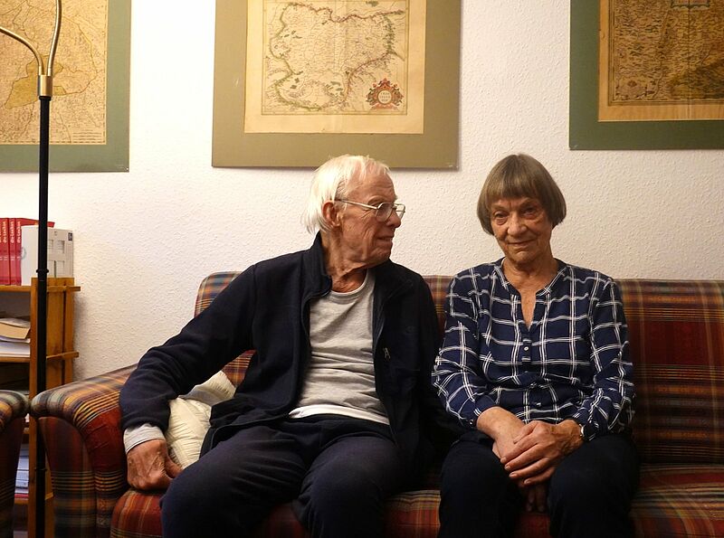 Karl Dendorfer mit seiner Frau Irmi, aufgenommen ...