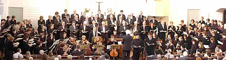 Auffhrung der Matthus-Passion durch den Bach-Chor Darmstadt und das Kammerorchester Pro Musica Darmstadt unter der Leitung von Horst Gehann. Foto: Klaus Lamer