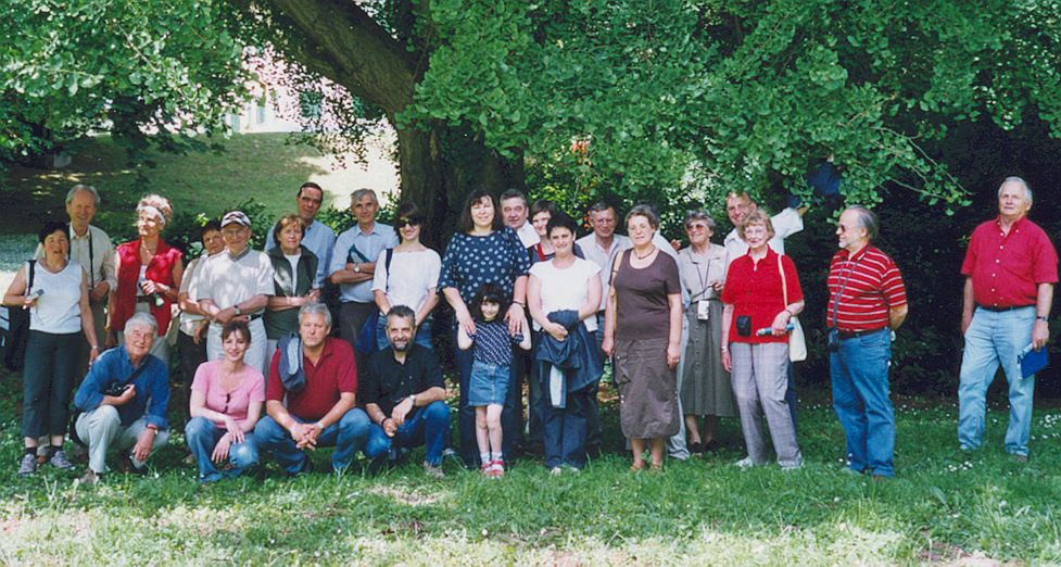 Teilnehmer der Tagung in Fnfkirchen im dendrologischen Park Sellye bei Fnfkirchen (Pcs).