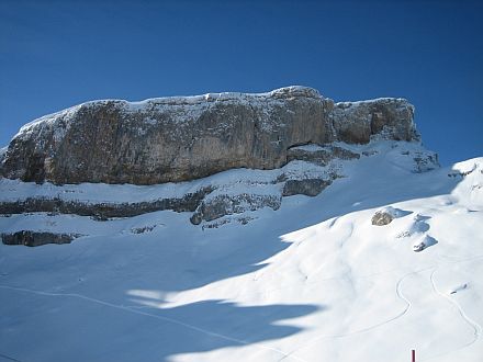 Der verschneite Ifen mit seinen 2 228m. Foto: Mathias Petri