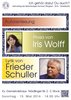 Plakat Autorenlesung Iris Wolff & Frieder Schuller