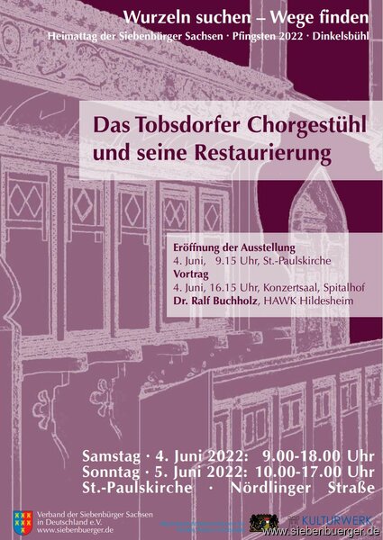 Die Restaurierung des Tobsdorfer Chorgesthls. 