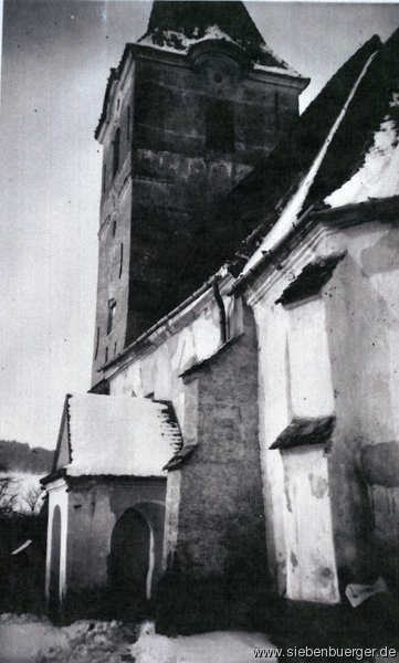 Die Felldorfer Kirche im Jahr 1967