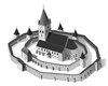 Modell der Groschenker Kirchenburg