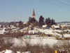 Die Kirchenburg  von Osten -  Winter 2012